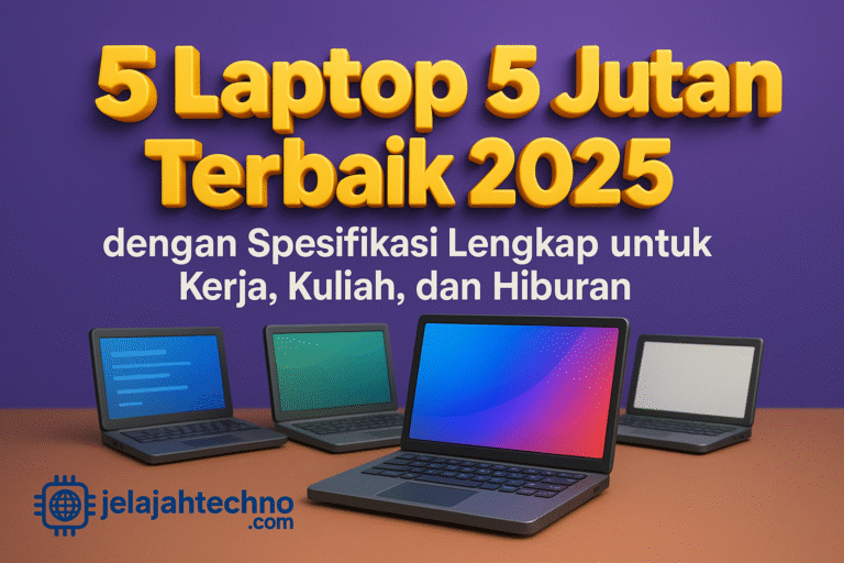 5 Laptop 5 Jutaan Terbaik 2025 dengan Spesifikasi Lengkap untuk Kerja, Kuliah, dan Hiburan