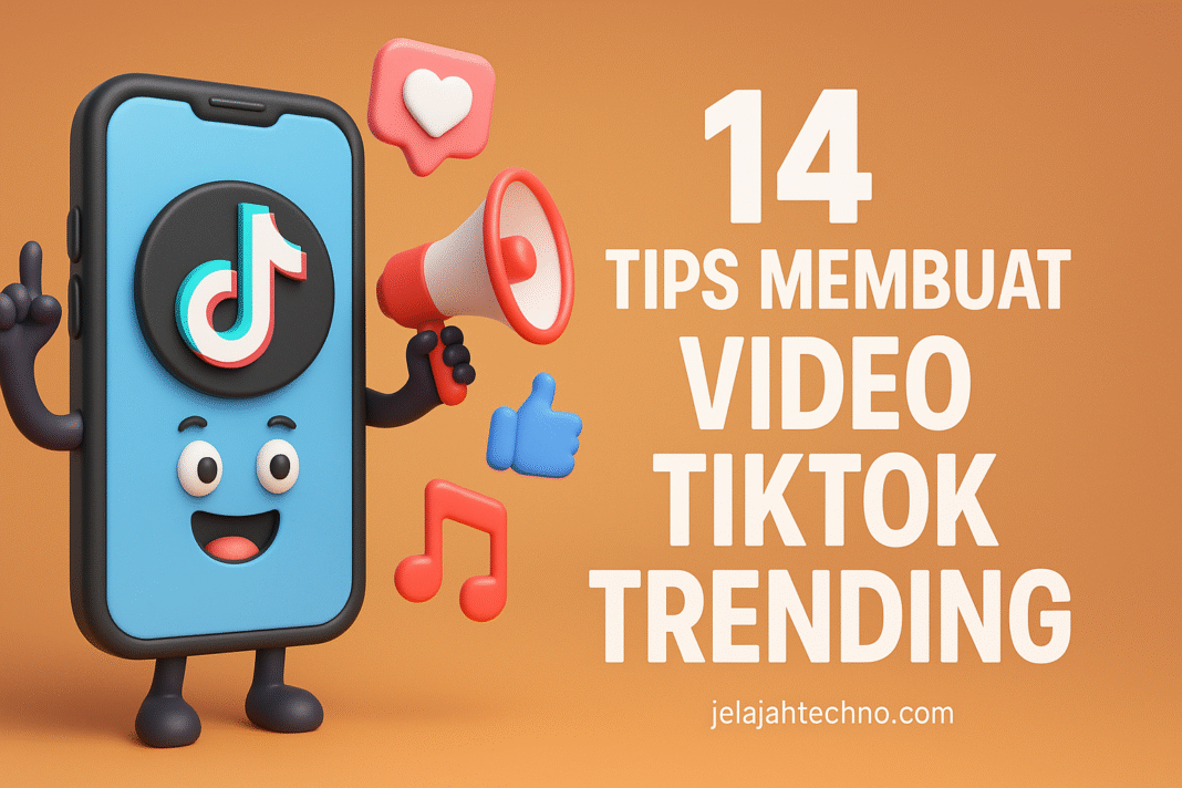 Tips membuat video TikTok trending: niche jelas, konsisten upload, pakai musik populer, dan hashtag viral.