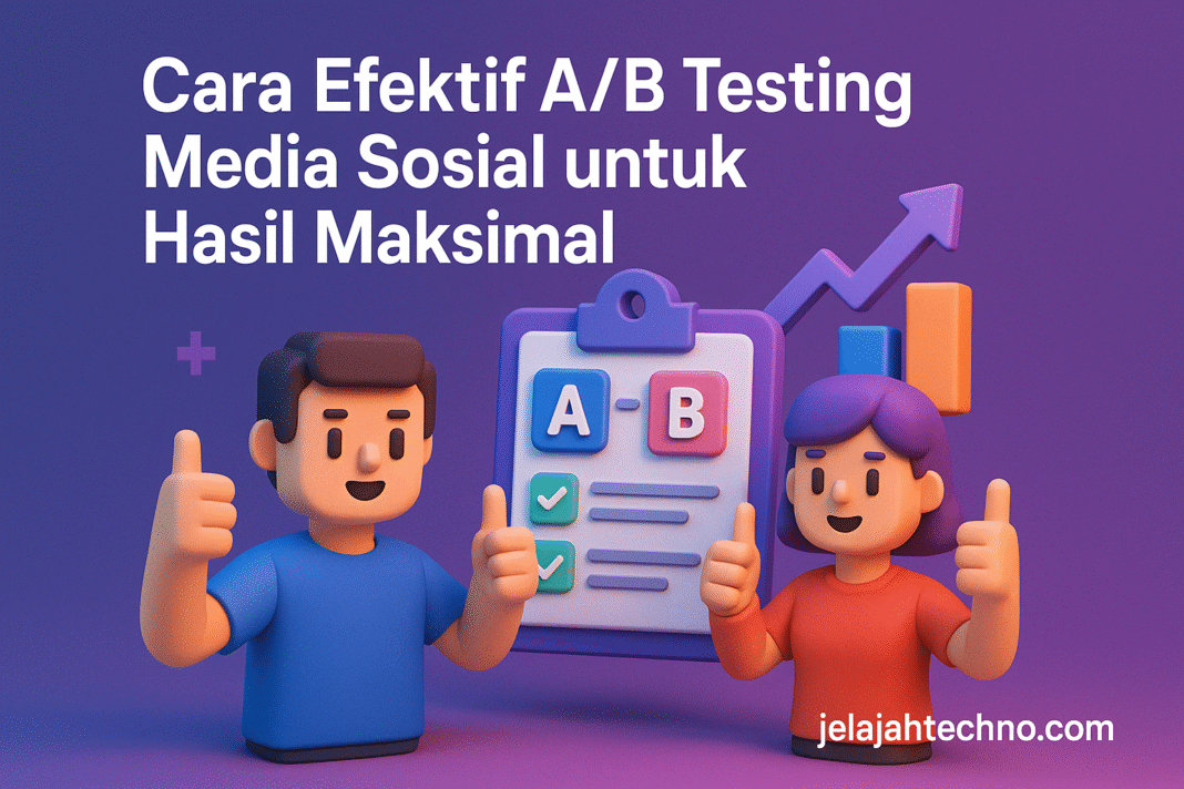 Pelajari best practice A/B testing media sosial untuk tingkatkan engagement. Uji caption, CTA, format konten, hingga waktu posting.