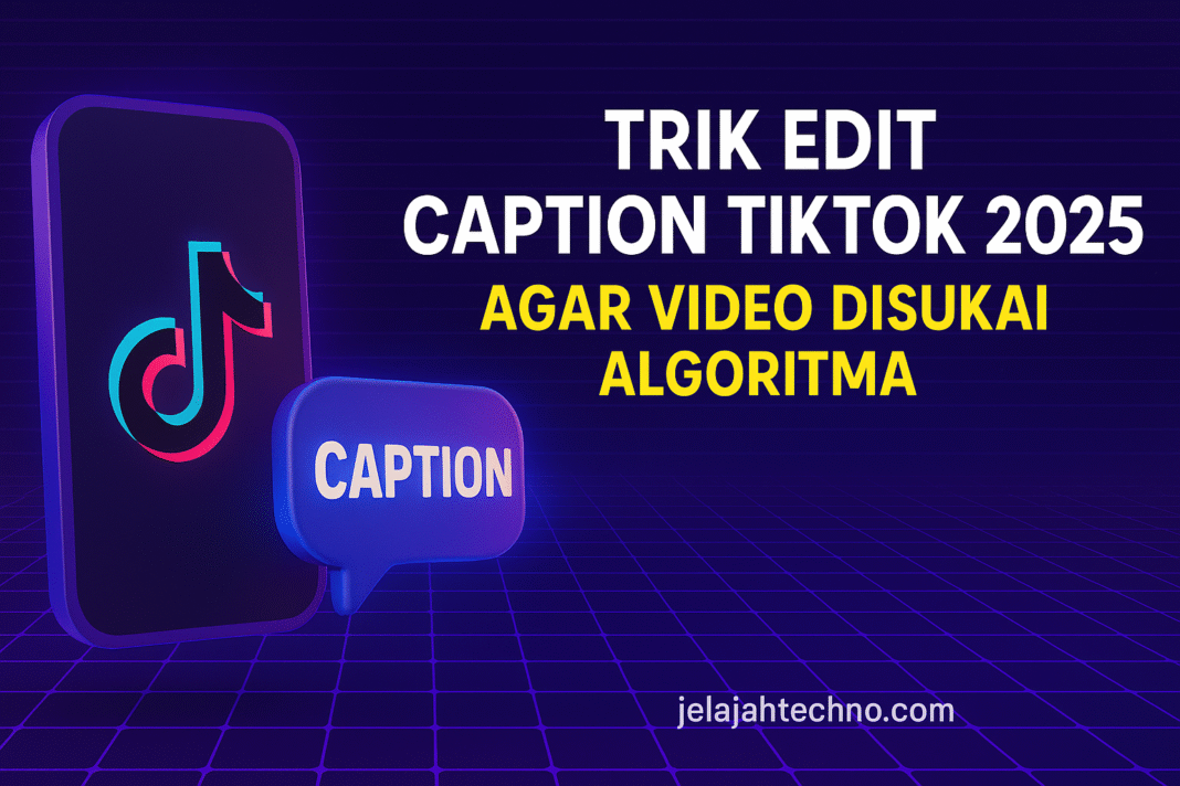 Ingin video tembus algoritma TikTok? Gunakan trik edit caption 2025 yang efektif, singkat, dan SEO-friendly.
