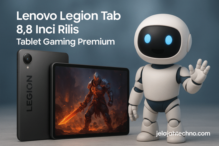 Lenovo merilis Legion Tab di Indonesia. Tablet gaming dengan layar 8,8 inci 165Hz, Snapdragon 8 Gen 3, RAM 16GB, dan harga mulai Rp 7,8 juta.