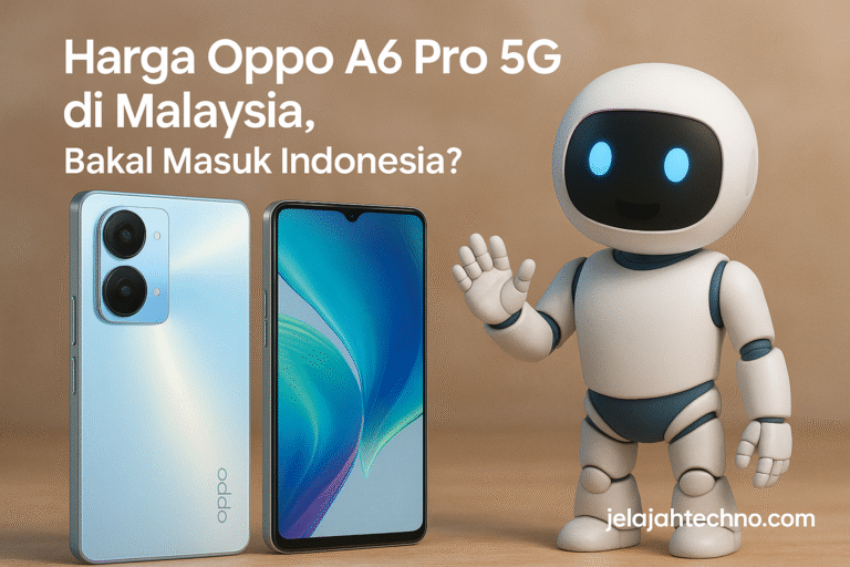 Setelah rilis di Malaysia, Oppo A6 Pro 5G diprediksi segera hadir di Indonesia. Lihat harga, spesifikasi, dan fitur-fiturnya di sini