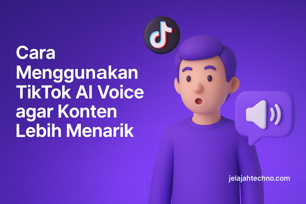 Ingin konten TikTok makin engaging? Gunakan AI Voice! Simak cara pakai text-to-speech, pilihan suara, dan tips kreator Indonesia di 2025.