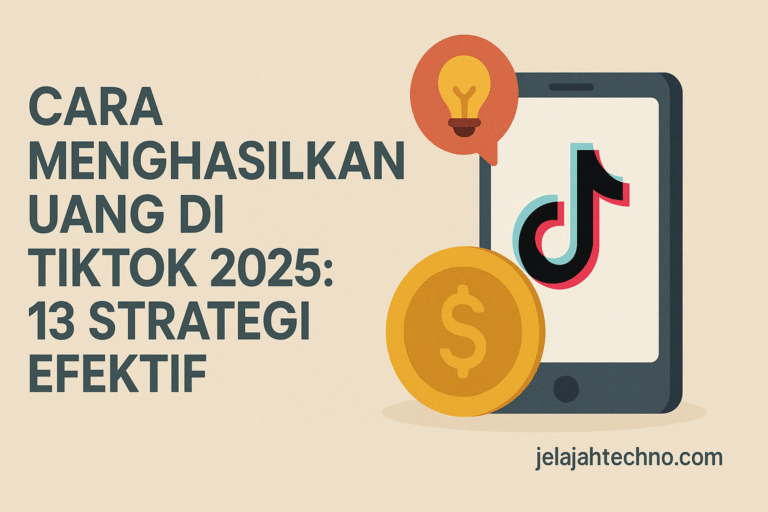 Cara menghasilkan uang di TikTok 2025 dengan 13 strategi efektif. Cocok untuk kreator, UMKM, dan pebisnis online pemula.