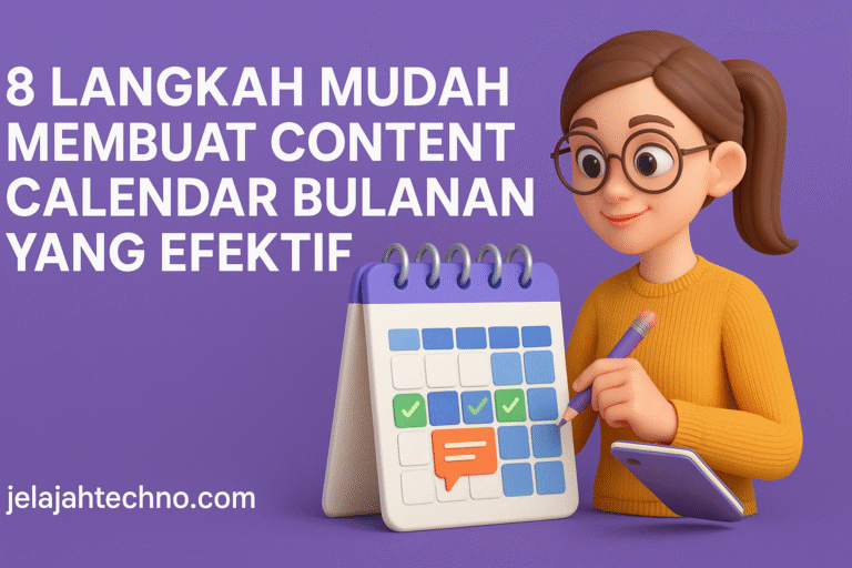 Bingung mulai dari mana? Simak contoh content calendar bulanan khusus untuk UMKM, lengkap dengan jadwal posting dan tips praktis.