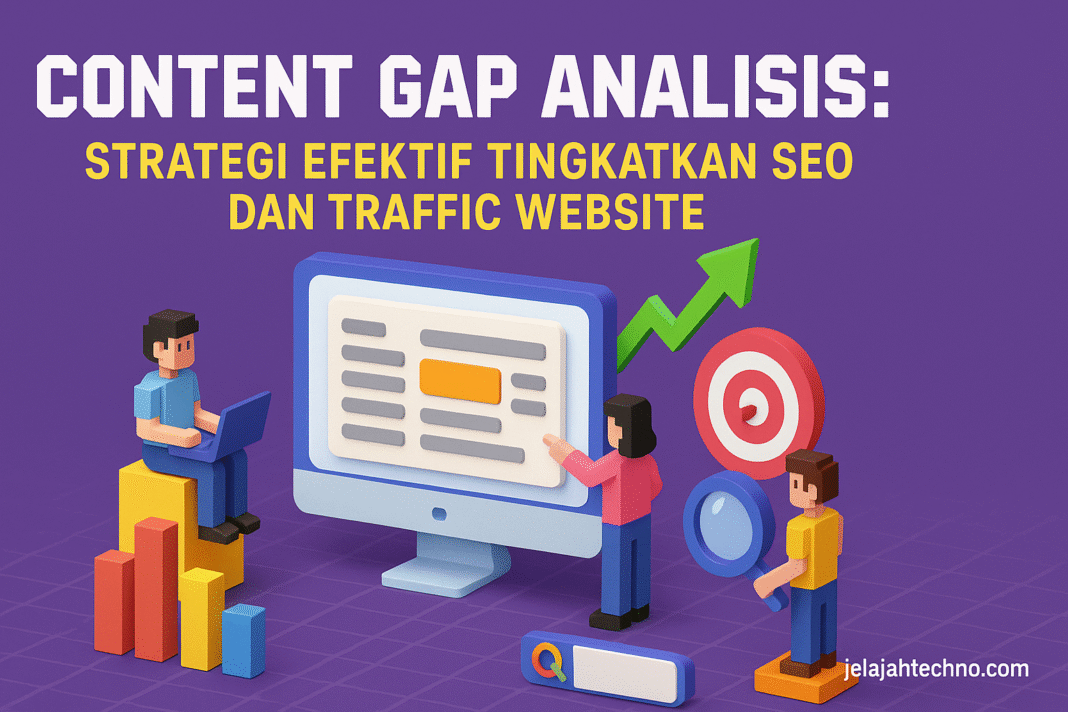 Ketahui cara melakukan content gap analysis untuk menemukan topik baru, meningkatkan SEO, dan mendatangkan traffic organik lebih banyak.