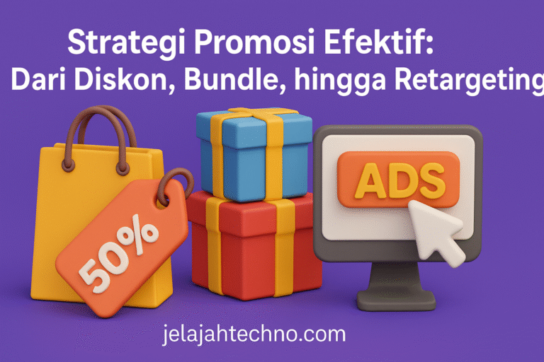 Pelajari berbagai strategi promosi, mulai dari diskon, bundling produk, free shipping, hingga retargeting untuk hasil maksimal.