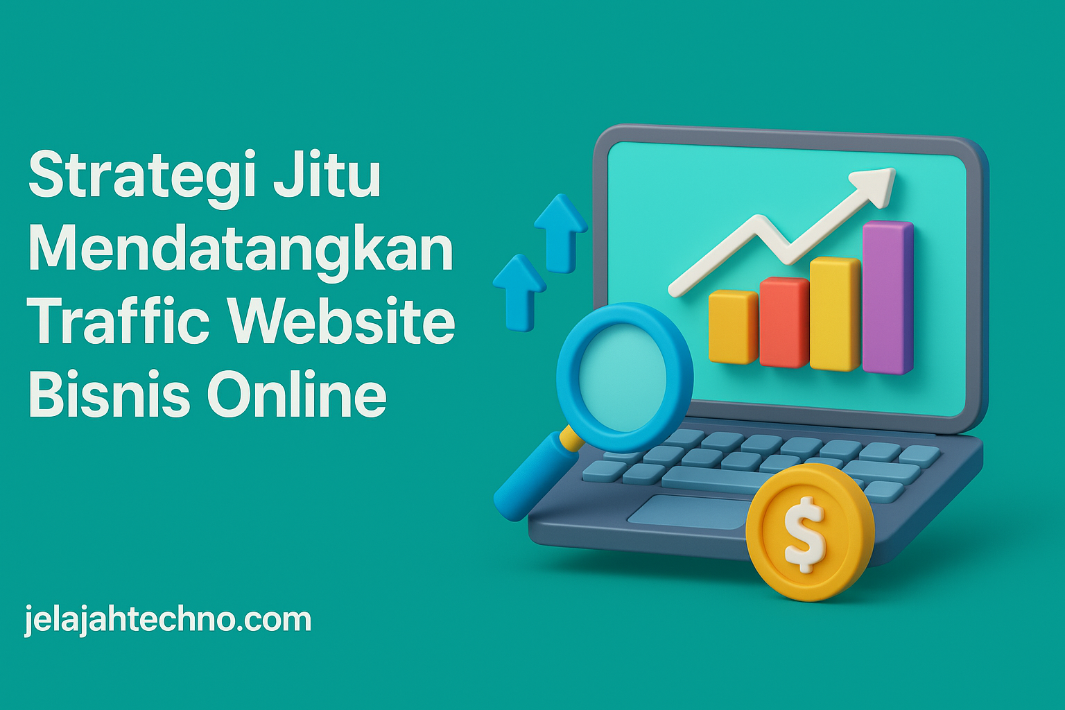 Tingkatkan kunjungan website Anda dengan 11 cara praktis: optimasi lokal, Google My Business, backlink, hingga promosi media sosial.