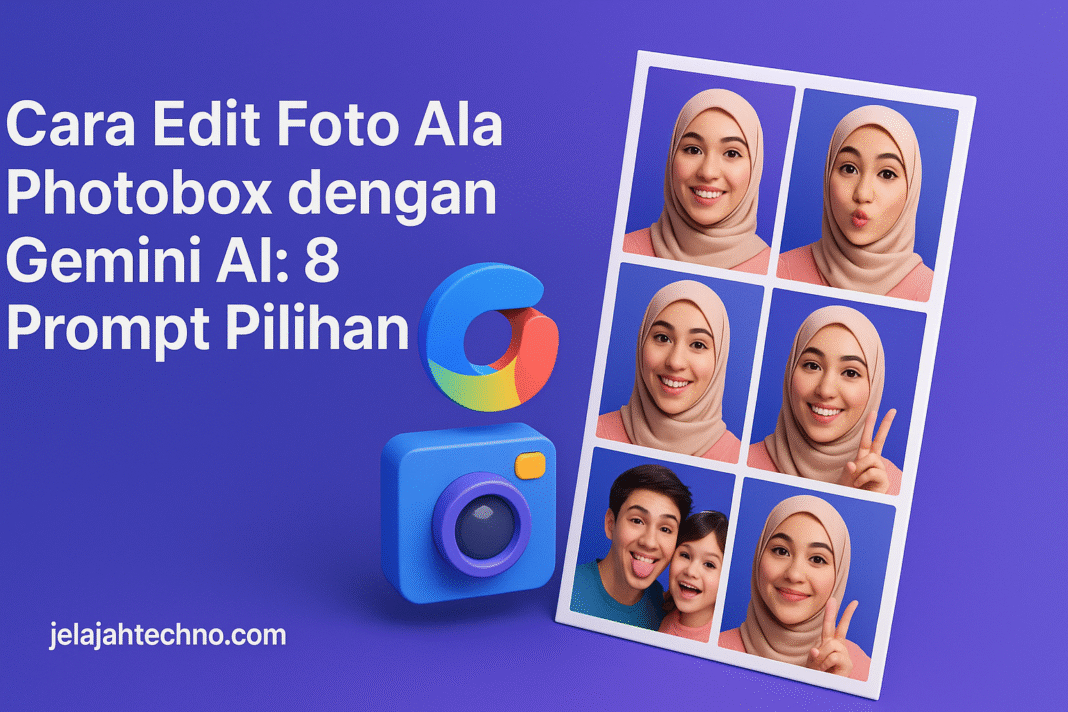 Ubah foto biasa jadi ala photobox keren dengan Gemini AI. Ikuti 8 prompt ini untuk hasil estetik dari retro hingga futuristik.