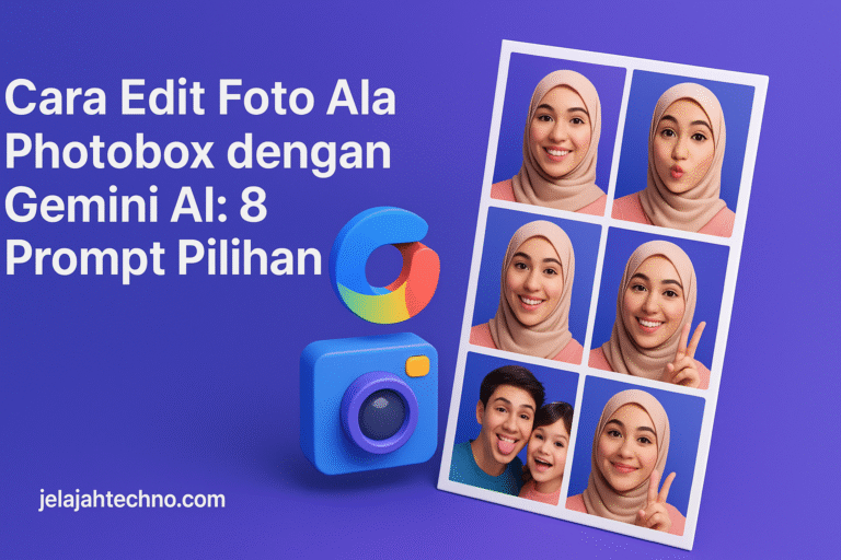 Ubah foto biasa jadi ala photobox keren dengan Gemini AI. Ikuti 8 prompt ini untuk hasil estetik dari retro hingga futuristik.
