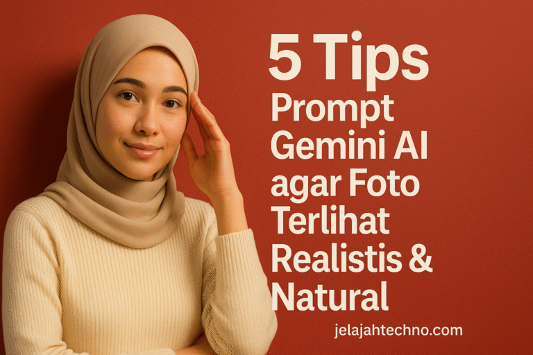 Ingin hasil foto AI mirip nyata? Ikuti 5 tips menulis prompt Gemini AI yang detail dan spesifik agar foto lebih realistis dan estetik.