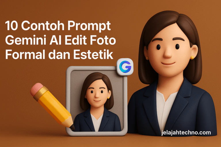 Gemini AI bisa edit foto jadi lebih keren atau formal. Simak 10 contoh prompt edit background agar hasilnya natural dan realistis.