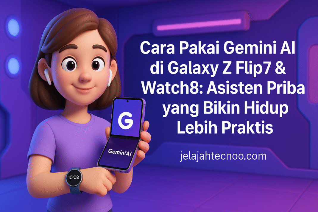 Pelajari langkah mudah mengaktifkan Gemini AI di Samsung Galaxy Z Flip7 dan Watch8. Ciptakan konten keren dengan perintah suara.