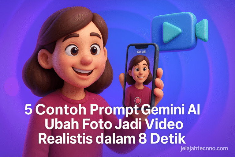 Gunakan fitur Veo 3 di Gemini AI untuk membuat video 8 detik dari satu foto. Simak 5 prompt detail agar hasilnya sinematik dan imajinatif.
