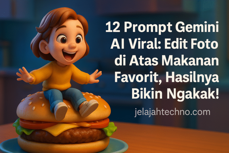 Tren baru Gemini AI bikin heboh! Coba 12 prompt edit foto tidur di atas makanan favorit dengan hasil super realistis dan lucu.