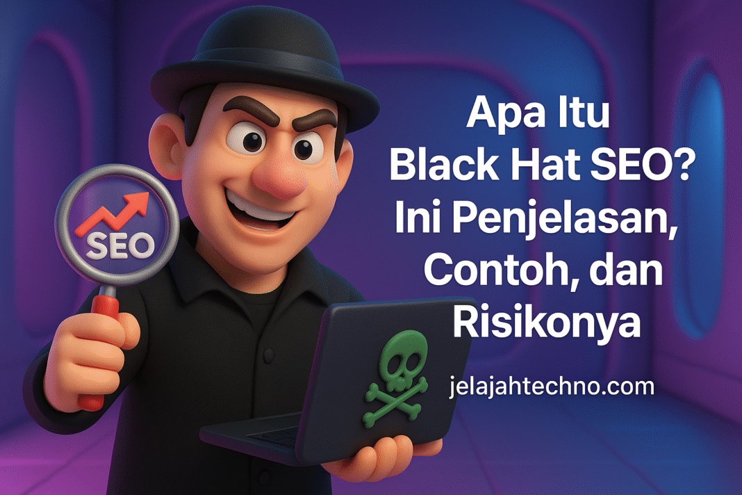 Cari tahu pengertian Black Hat SEO, praktik umum seperti keyword stuffing dan PBN, serta cara aman agar situsmu tidak kena penalti Google.