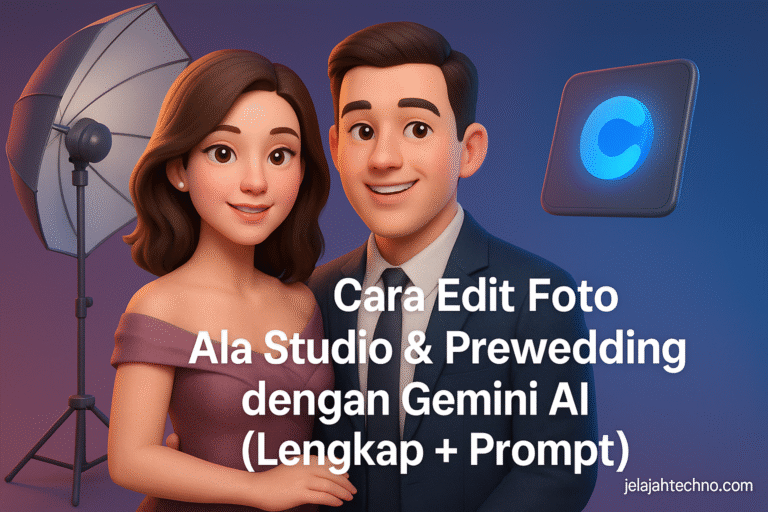 Ubah selfie biasa jadi foto profesional! Panduan lengkap edit foto pakai Gemini AI dengan prompt viral dan hasil realistis seperti di studio.