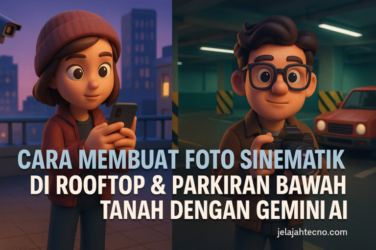 Bosan dengan foto biasa? Ubah jadi sinematik pakai Gemini AI! Berikut panduan dan prompt foto di rooftop dan parkir bawah tanah.