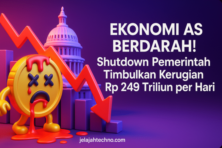 Penutupan pemerintahan AS akibat kebuntuan anggaran membuat ekonomi lumpuh. Investor khawatir dan pasar saham melemah.
