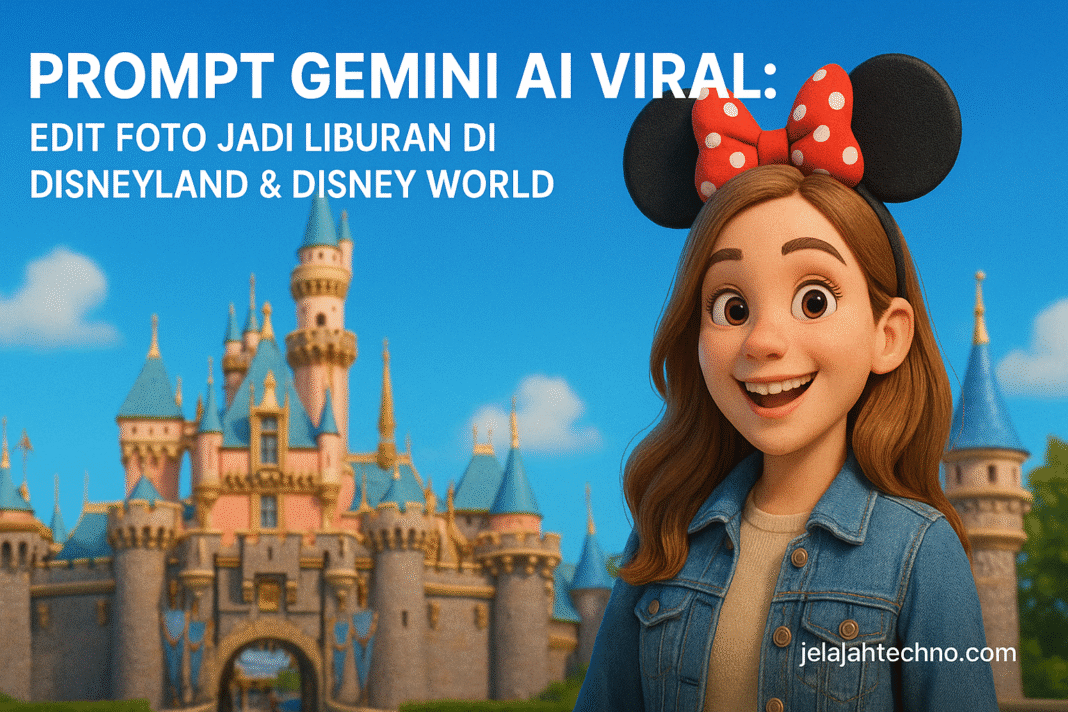 Prompt Gemini AI Viral: Edit Foto Jadi Liburan di Disneyland & Disney World