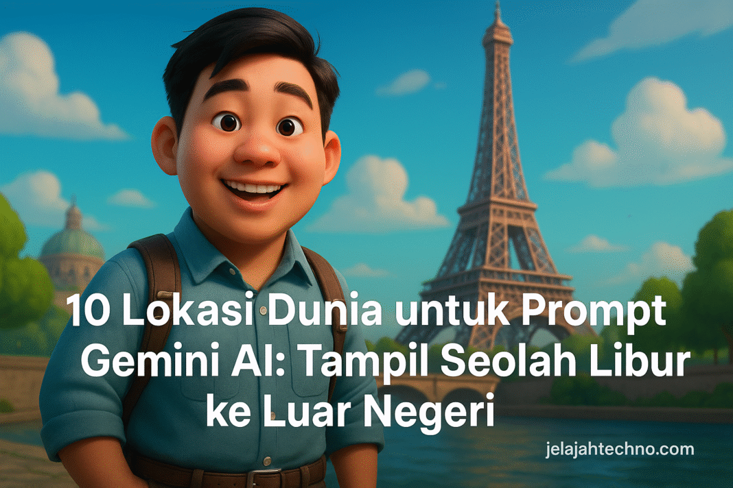 Pengen punya foto ala traveler? 10 prompt ini untuk hasil foto estetik di destinasi ikonik dunia seperti Taj Mahal dan Times Square.