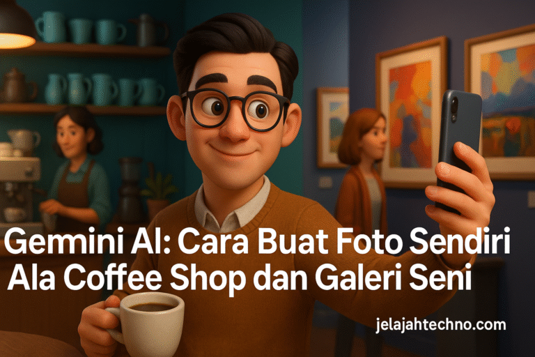 Ubah foto biasa jadi potret estetik di coffee shop atau galeri seni dengan Gemini AI. Cek panduan dan contoh prompt realistis di sini.