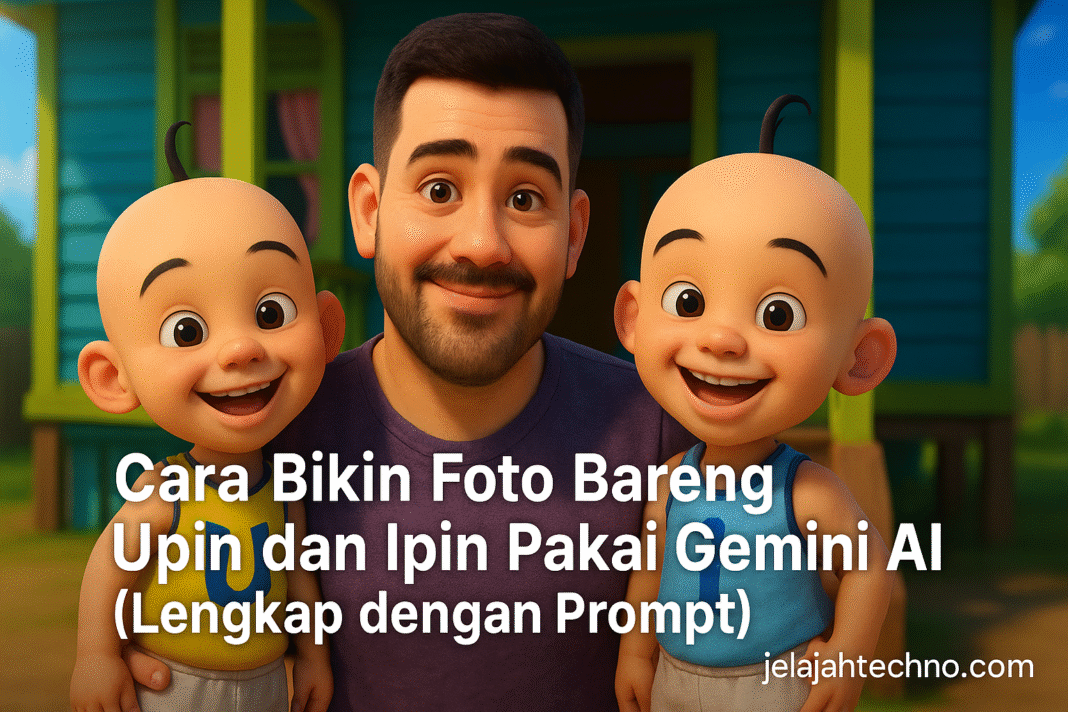 Cara Bikin Foto Bareng Upin dan Ipin Pakai Gemini AI (Lengkap dengan Prompt)