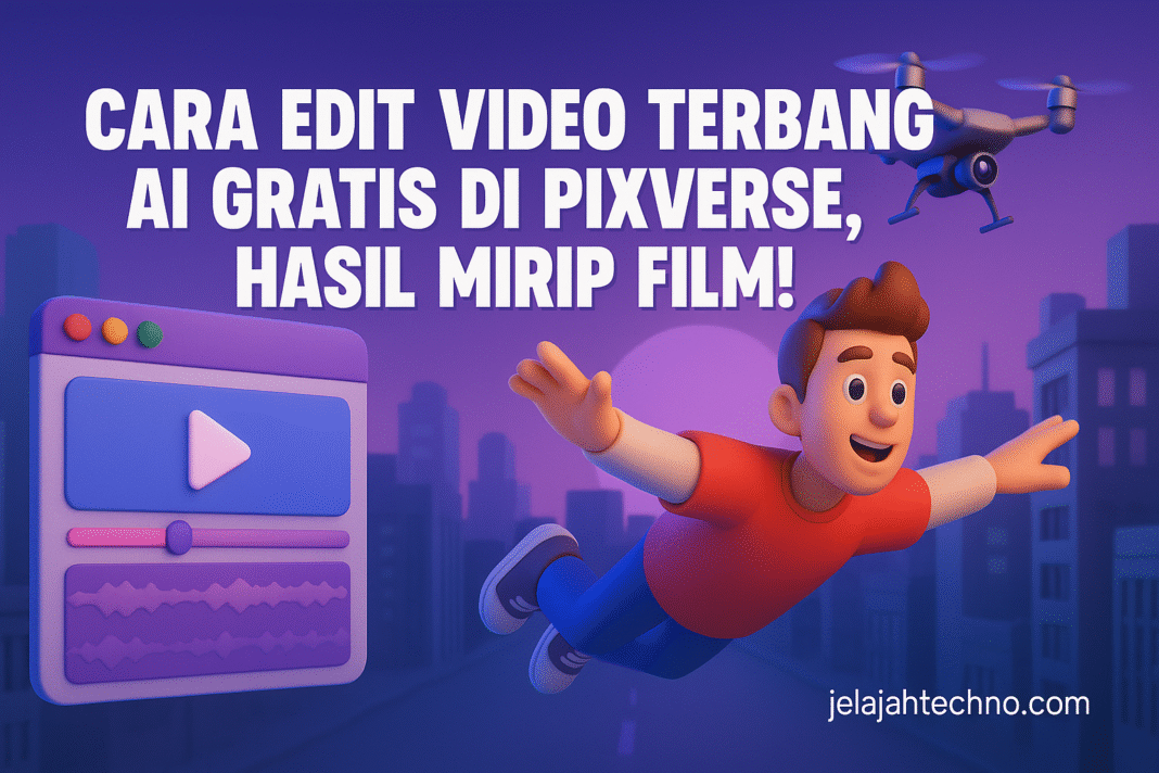 Cara Edit Video Terbang AI Gratis di Pixverse, Hasil Mirip Film!