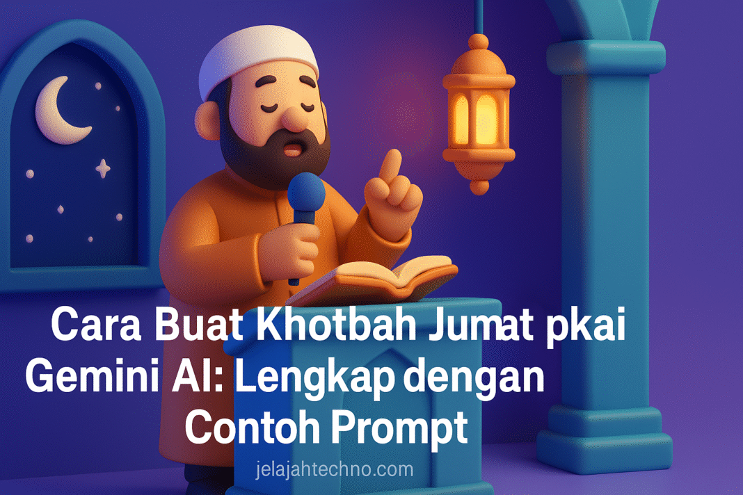 Gemini AI bisa bantu khatib menyiapkan khotbah Jumat. Simak cara membuat prompt khotbah Jumat agar sesuai rukun wajib dan syariat Islam.