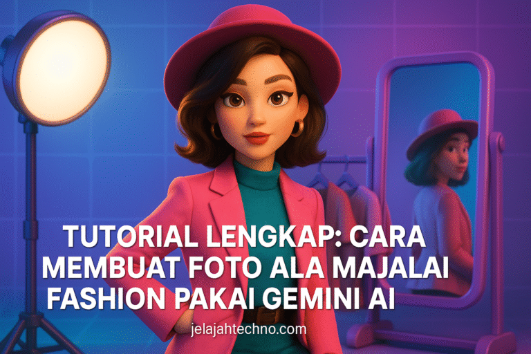 Tak perlu studio mahal! Pelajari cara membuat foto ala majalah fashion menggunakan Gemini AI. Simak langkah dan 20 prompt terbaiknya di sini.