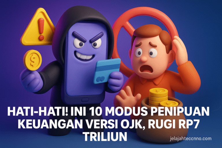 OJK rilis daftar 10 modus scam paling merugikan, termasuk belanja online palsu, fake call, dan investasi bodong. Waspadai jebakannya!