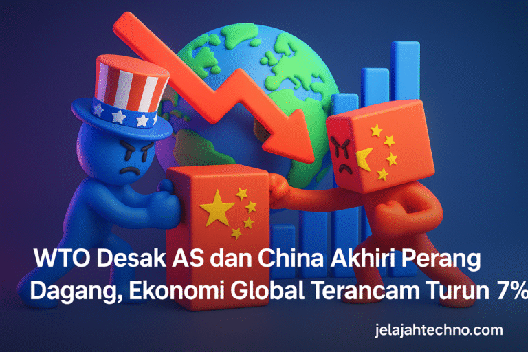 WTO mendesak AS dan China meredakan ketegangan dagang. Konflik dua ekonomi terbesar dunia bisa turunkan ekonomi global hingga 7%.