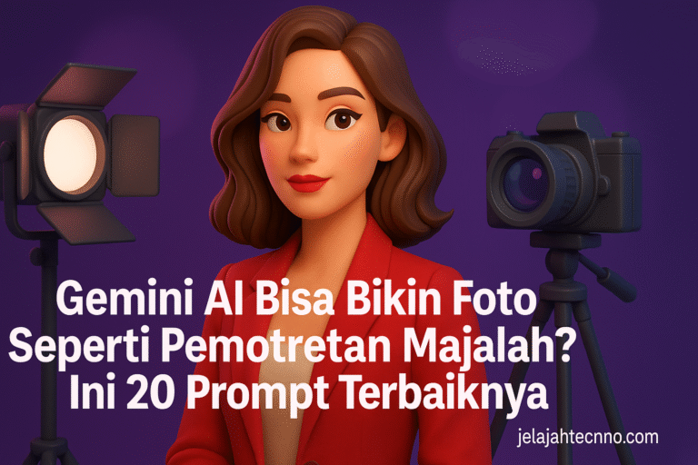 Ubah foto biasa jadi bergaya profesional dengan Gemini AI. Coba 20 prompt ini agar hasilmu tampak elegan seperti pem