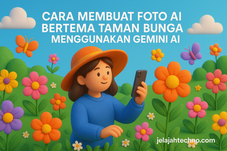 Inspirasi prompt Gemini AI bertema taman bunga: hasilkan visual estetik hanya dalam hitungan detik.