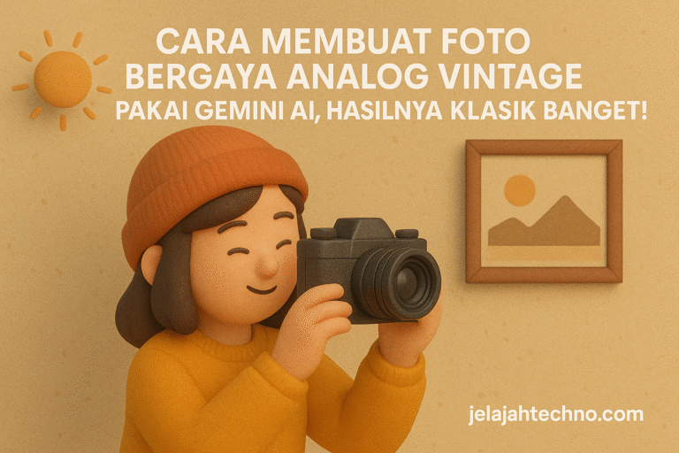 Ingin foto klasik ala kamera analog? Coba 20 prompt Gemini AI dengan tone hangat, grain halus, dan warna retro.