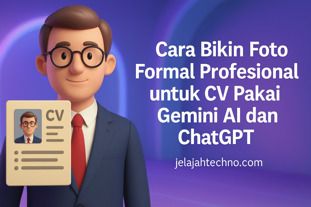 Ingin foto CV yang elegan tapi hemat biaya? Gunakan prompt Gemini AI & ChatGPT ini untuk ubah foto kasual jadi potret formal siap pakai.