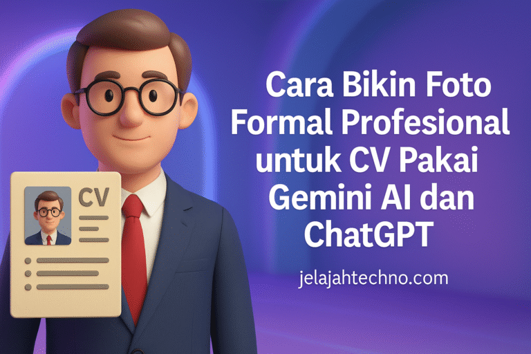 Ingin foto CV yang elegan tapi hemat biaya? Gunakan prompt Gemini AI & ChatGPT ini untuk ubah foto kasual jadi potret formal siap pakai.