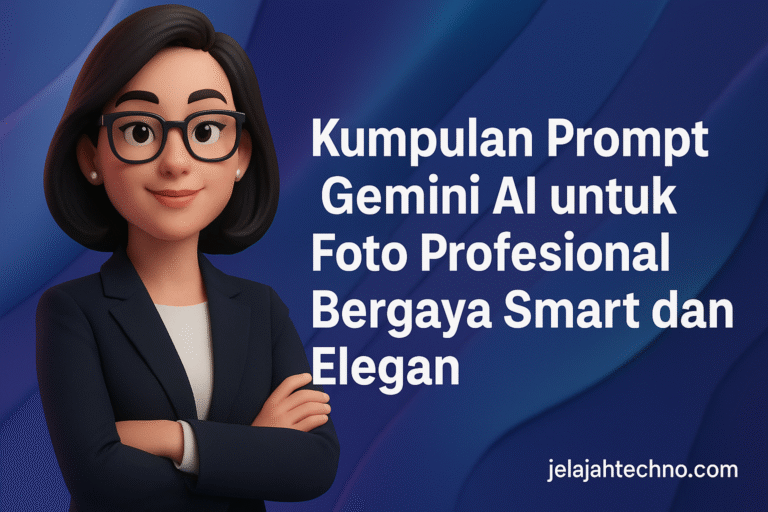 Gemini AI bisa ubah foto biasa jadi potret profesional. Intip kumpulan prompt AI terbaik untuk hasil foto bergaya elegan dan berwibawa.