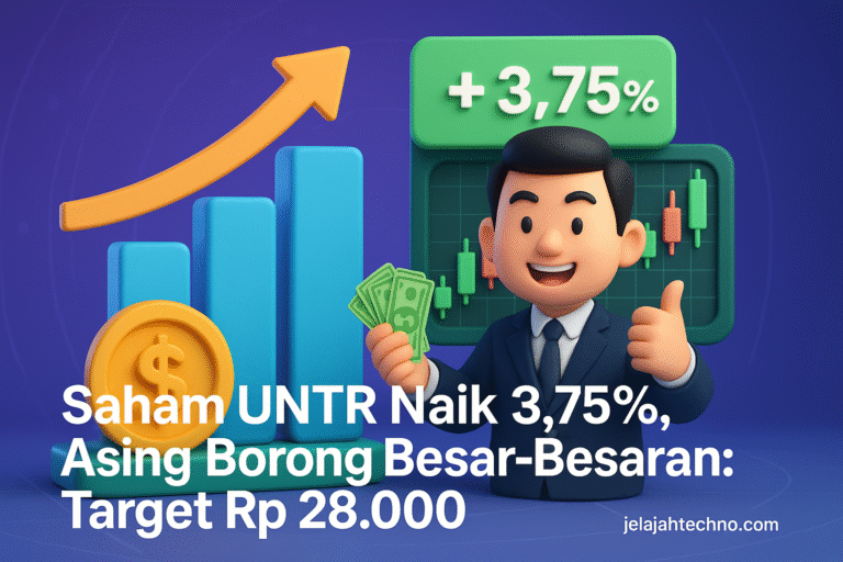 Saham United Tractors menguat 3,75% ke Rp 26.950 setelah aksi beli asing mencapai Rp 45 miliar. Analis prediksi harga bisa tembus Rp 28.000