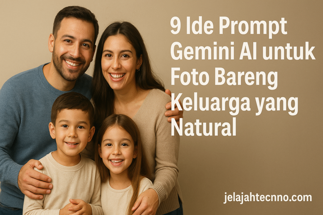 Bingung edit foto keluarga agar tampak natural? Gunakan 9 contoh prompt ini untuk menciptakan potret hangat ala fotografer profesional.