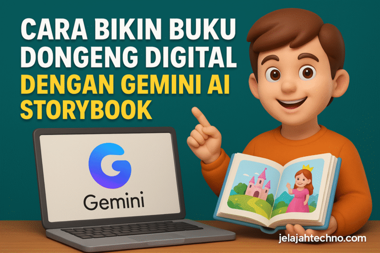 Ingin buat buku dongeng anak sendiri? Gemini AI Storybook bisa menciptakan cerita bergambar lengkap dengan ilustrasi dan narasi suara.
