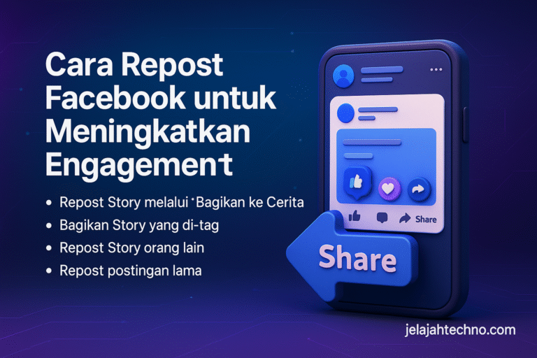 Engagement Facebook turun? Repost bisa jadi solusinya. Ikuti tips repost story dan postingan untuk halaman bisnis agar tetap aktif.