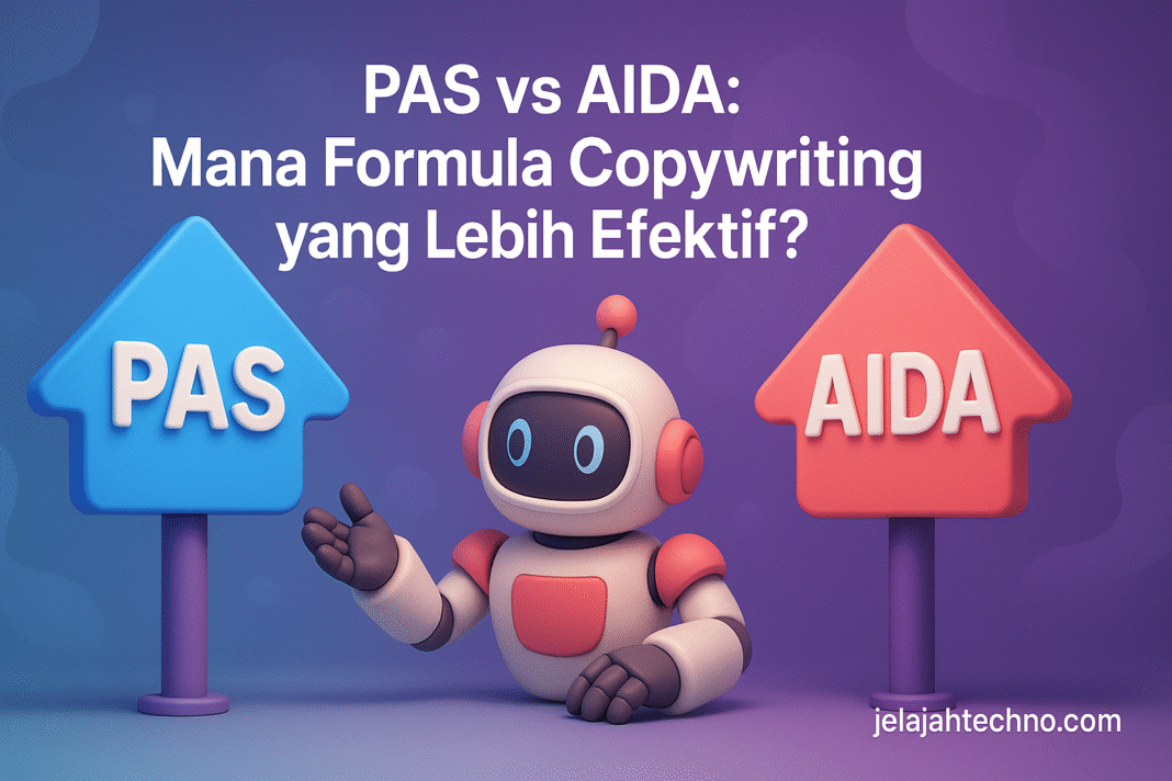 Temukan perbedaan dua formula copywriting paling populer dan cara menggunakannya untuk konten iklan modern.
