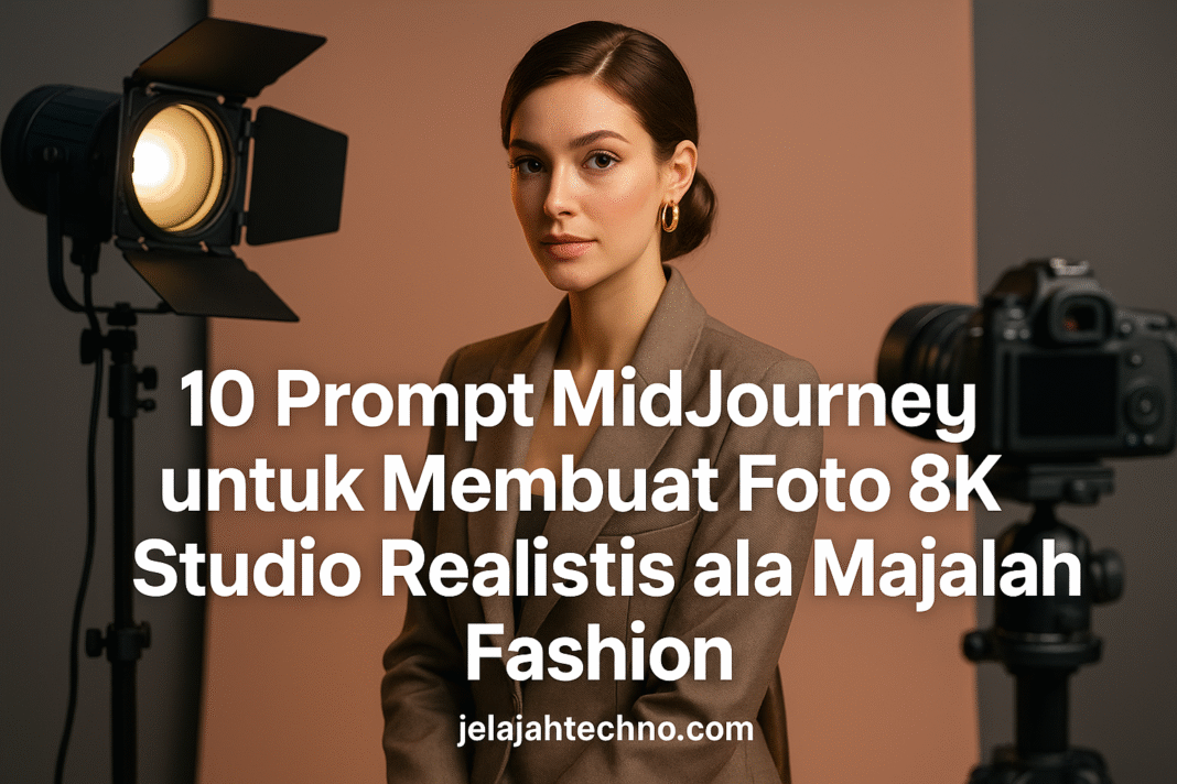 10 Prompt MidJourney untuk Membuat Foto 8K Studio Realistis ala Majalah Fashion