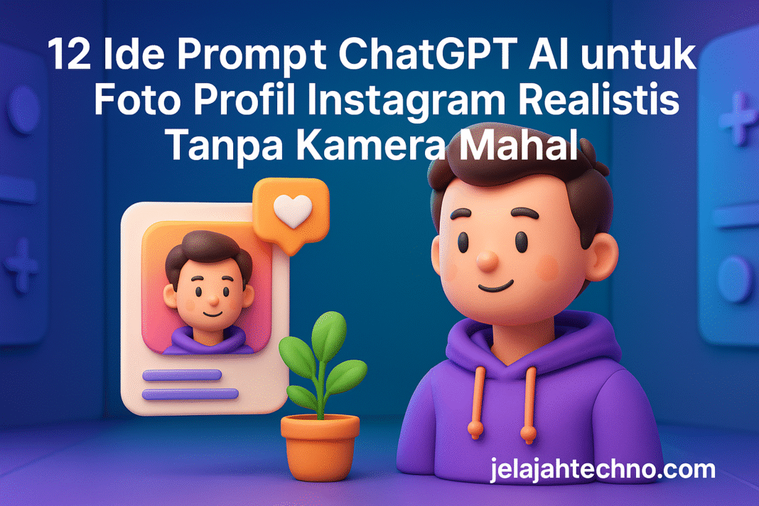 12 Ide Prompt ChatGPT AI dan Gemini AI untuk Foto Profil Instagram Realistis Tanpa Kamera Mahal