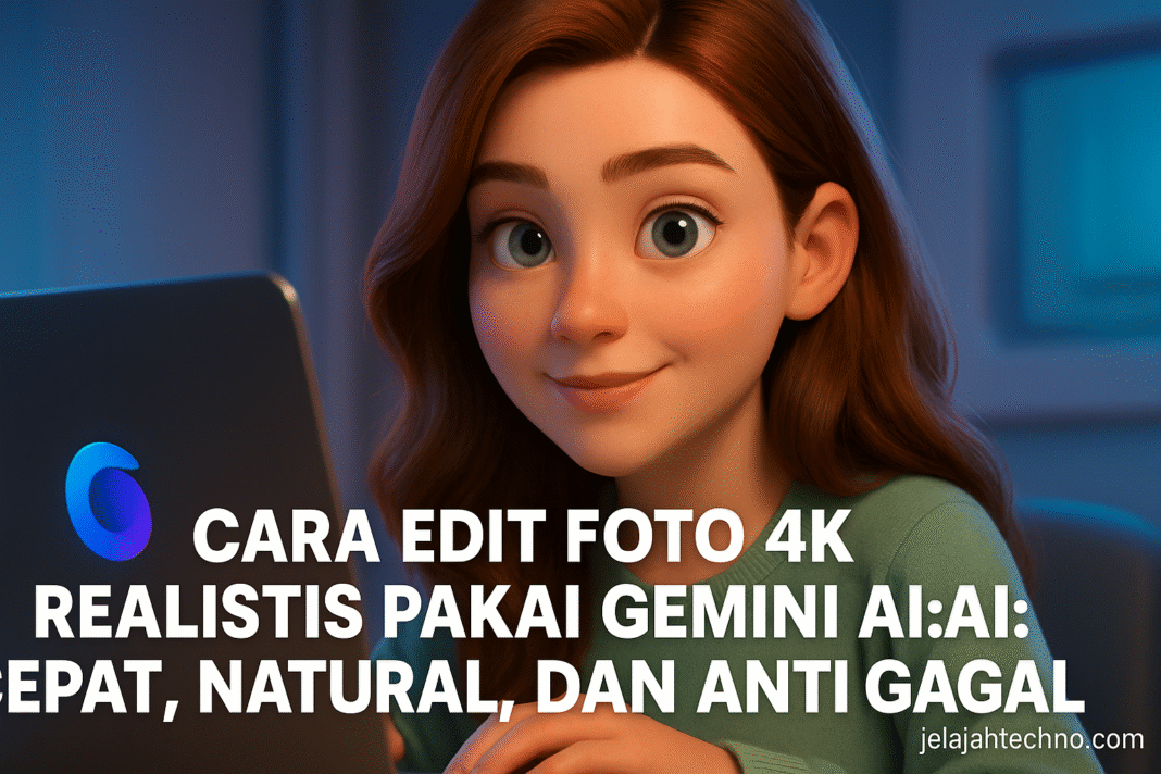 Cara Edit Foto 4K Realistis Pakai Gemini AI: Cepat, Natural, dan Anti Gagal