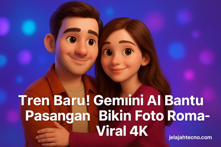 Ikuti tren terbaru di media sosial! Gunakan Gemini AI photo editing untuk membuat foto romantis resolusi 4K bergaya sinematik dan emosional.