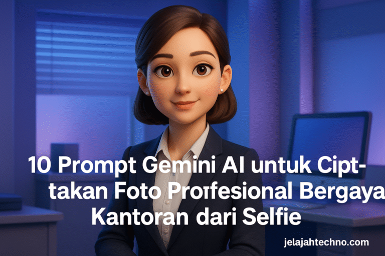 Ingin tampil seperti profesional di LinkedIn atau CV? Gunakan prompt ini untuk ubah selfie biasa jadi potret bergaya korporat.