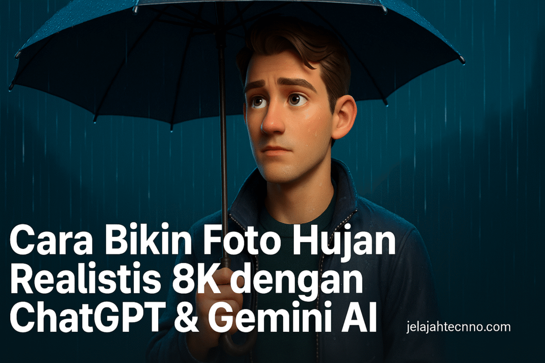 Pelajari 6 prompt AI terbaik untuk menciptakan potret hujan sinematik yang tampak nyata dan romantis dengan Gemini AI.