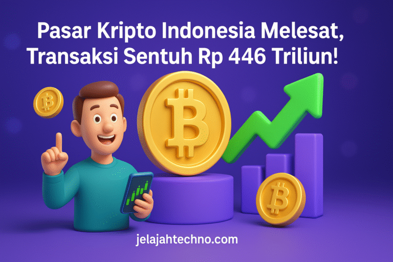 OJK laporkan transaksi kripto nasional mencapai Rp 446,55 triliun. Indodax catat lonjakan 93% volume perdagangan sepanjang 2025.